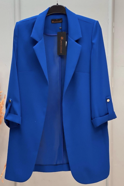 Blazer Ceket Sax Mavisi
