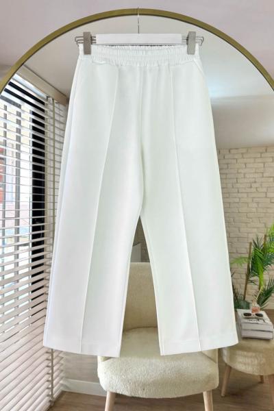 Meval Pantalon Beyaz
