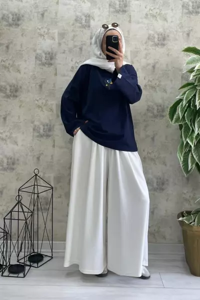 Oyşo Pantalon Beyaz
