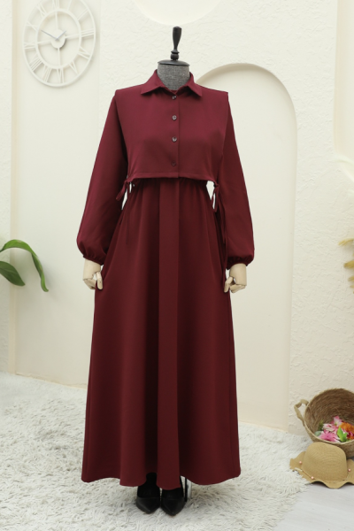 Pırıl İkili Takım Bordo