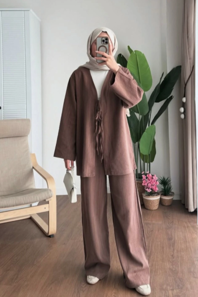 Yurdagül Keten İkili Takım Kahve