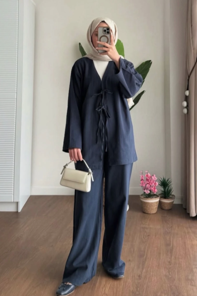 Yurdagül Keten İkili Takım Lacivert